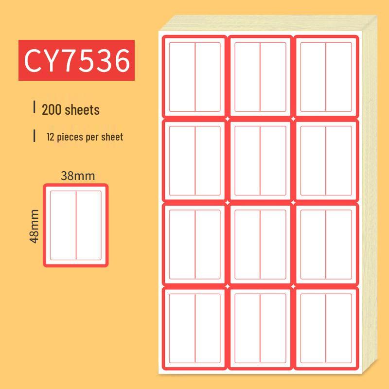 Handwritten Self-Adhesive Label Stickers for Office and Memo Marking