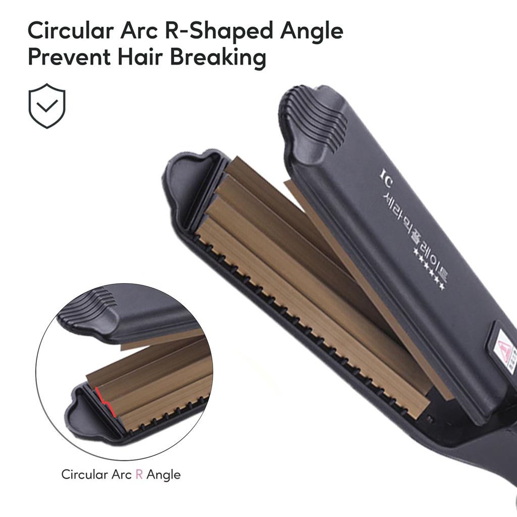 Professional Fast Fluffy Hair Crimper Iron Corn Corrugated Crimping Iron Electric Wave Curler Iron Fashion Curling Styling Tools