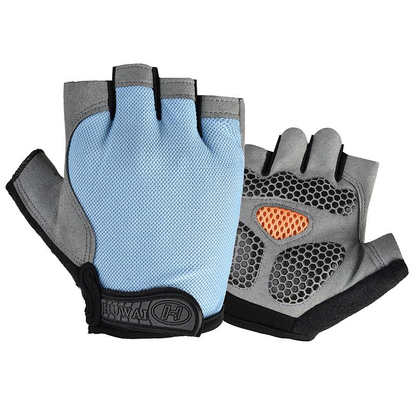 Spring and Summer Men's Mesh Fabric Breathable Bicycle Half Finger Outdoor Cycling Sport