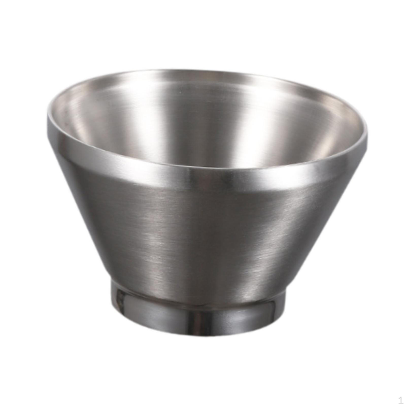 

Миска для мороженого из нержавеющей стали с двойным слоем изоляции, штабелируемая для закусок, супа, риса 400ml NO Handle