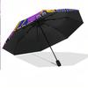 8 Rib Auto Folding Umbrella Anderlecht FC Print Custom Name Text Portable Rain Gear