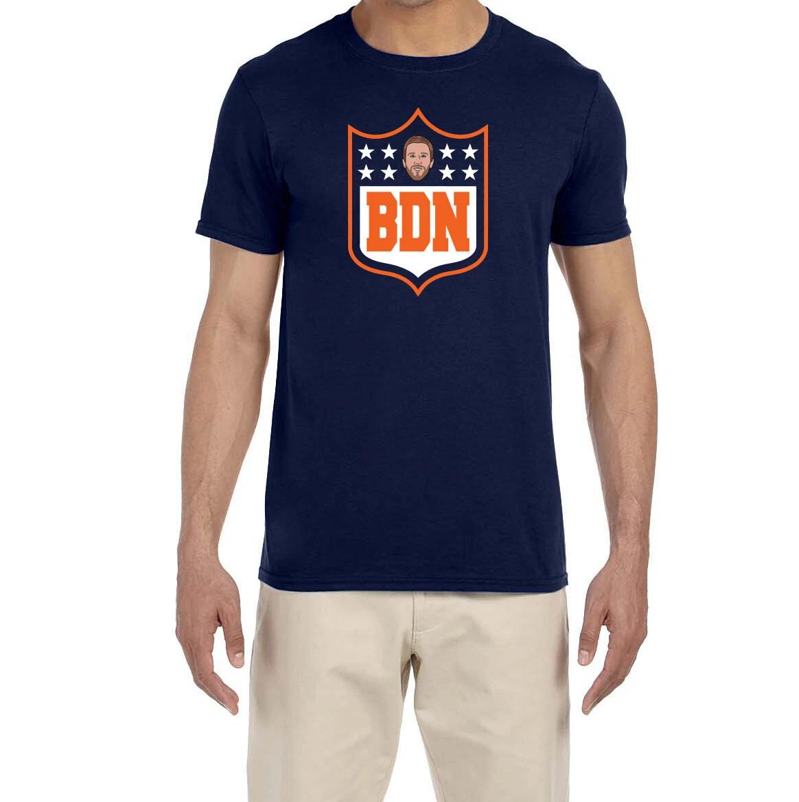 Chicago Bears Nick Foles BDN Shield Logo T-Shirt XXXXL