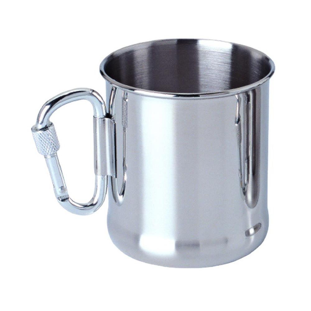 500ml Stainless Steel Camping Mug Outdoor Backpacking Cup with Carabiner Handle for Hiking Camping Traveling
