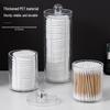 Dual-Layer Transparent Cotton Swab & Toothpick Storage Box