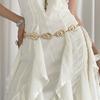 Elegant Metal Circular Ring Waist Chain Gold/Silver Dress Belt Chain Bohemian Body Chain  Women