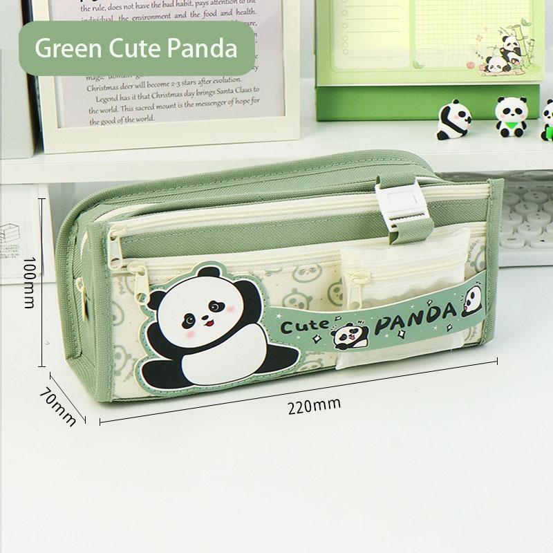 Cute Panda Pencil Case Estuches Escolares Pencil Bags Piornik School Supplies Large Capacity Trousse Pencil Pouch