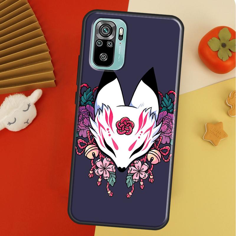 Kitsune Fox Art For Xiaomi Redmi Note 10 Pro Case Cover For Redmi Note 11 Pro 10A 10C 9 8T 9S 10S 9T 9A 9C Case