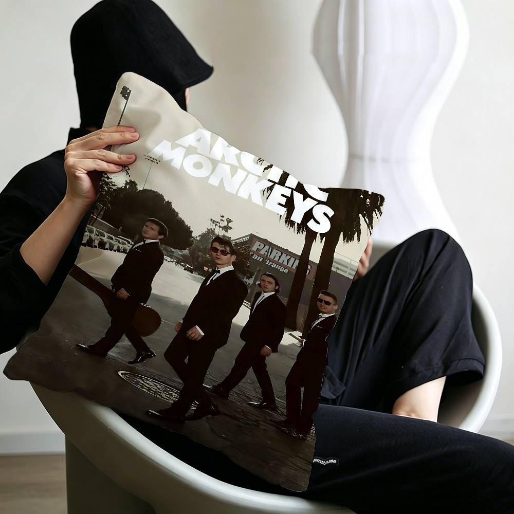 Vintage Arctic Monkeys Rock Band Music Cover Series Art Pillow Cushion Cover Pillowcase Living Room Sofa Home Decor Customized