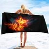 Fire Flames Super Soft Beach Quick-Drying Bath Towel Unisex Large Absorbent Towel Blanket for Outdoor Travel Camping Yoga