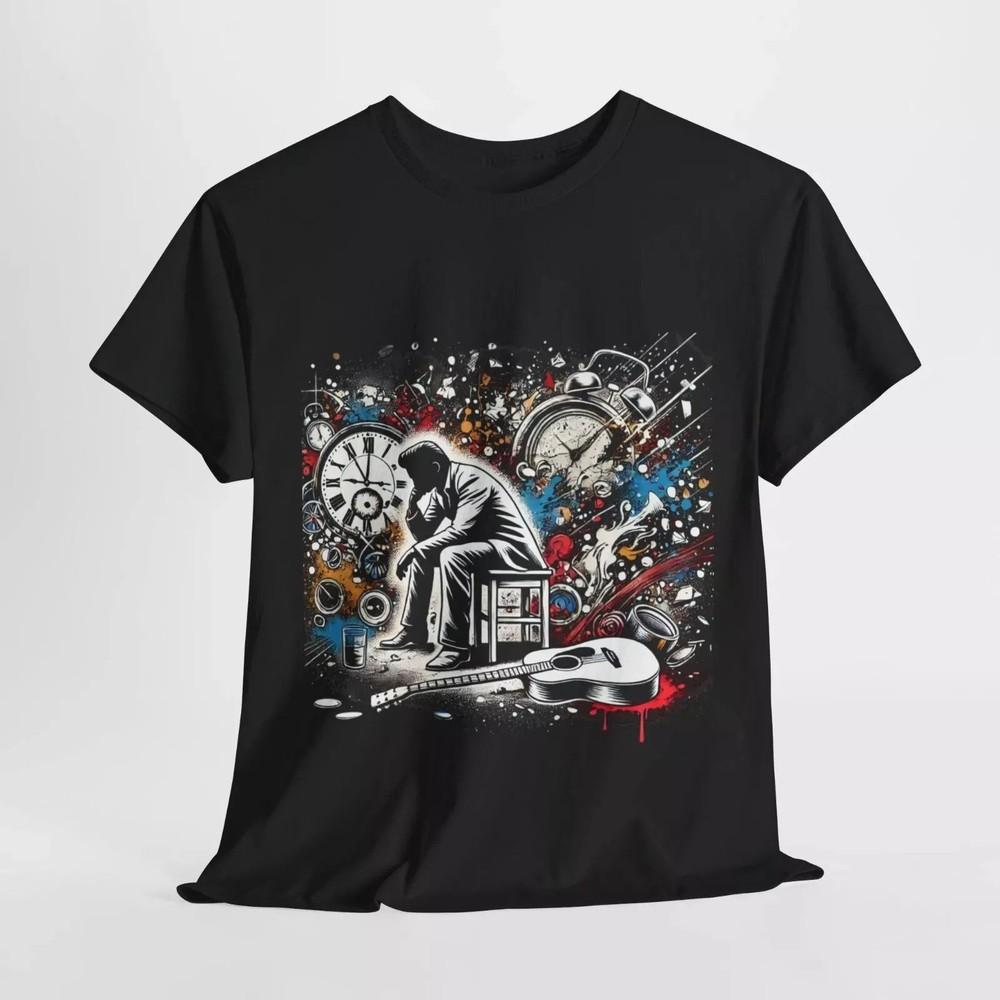 

Hurt T-Shirt, Music Lover Tee, Emotional Song Quote Top, Unisex Graphic Apparel Unisex T-Shirt S