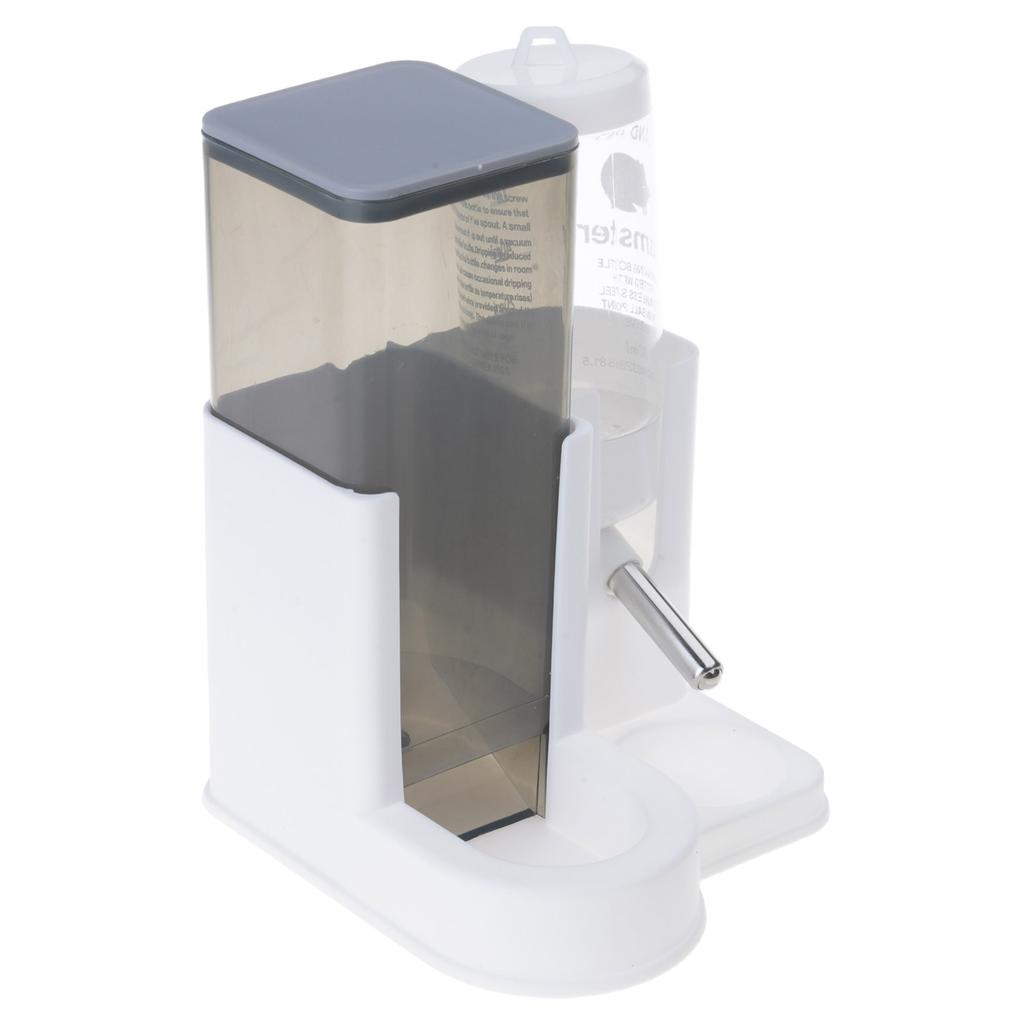 Transparent Automatic Hamster Feeder Water Dispenser Food and Water Feeder for Small Animal Easy Monitoring Designs