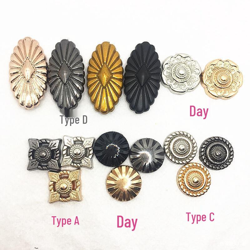 

2023 Alloy Spray Paint Process DIY Blooming Buckle for Shoe, Hat, and Bag Ornaments Model A - Gold