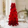 Handmade Craft Velvet Bow Christmas Tree Exquisite Holiday Tabletop Decoration  Party
