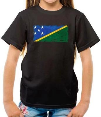 Solomon Islands Grunge Style Flag - Kids - Honiara - Country - Travel