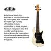 KALA Ukulele Bass Solid Body Series Okoume Body Roundwound String Specification Sweet Cream Bag U-Bass 5-String UBASS-SB5-CR-FS [Gig Included]