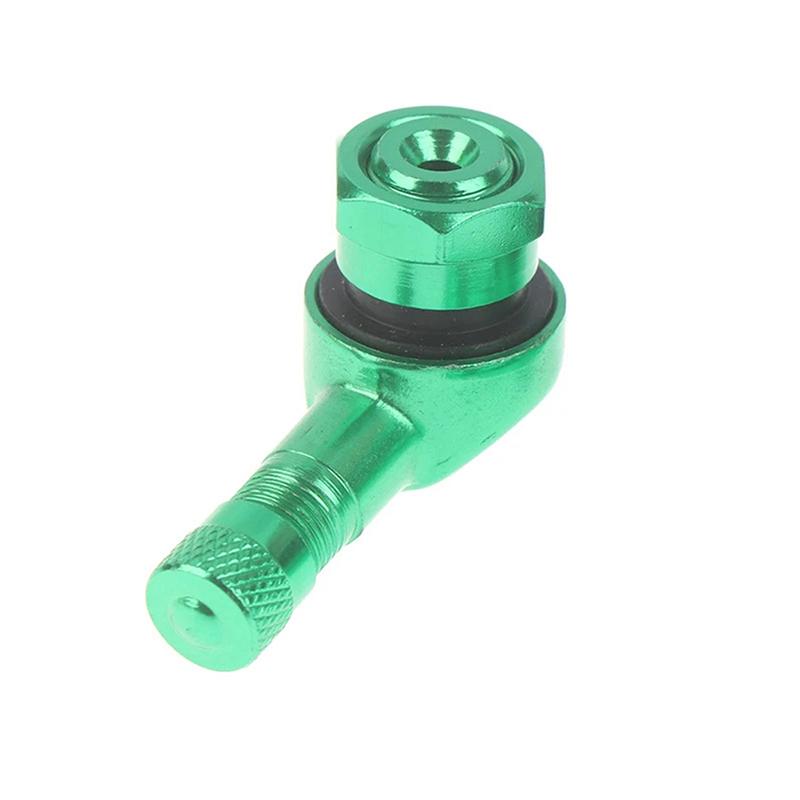 1Pc 90 Degree CNC Motorcycle Tire Valve Stems 17mm Universal CNC Aluminum Tubeless Valve Stems 10 Color Valve Caps