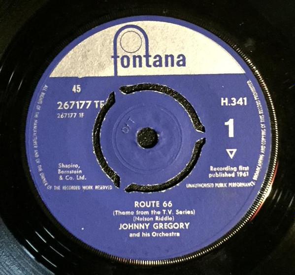 

7inch Record JOHN GREGORY HIS ORCHESTRA Route 66 267177TF Fontana 1961 UK Soundtracks Musicals Used