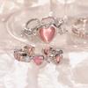 3pcs/set Y2k Styletrendy Open Rings Heart Finger Rings For Women Girls Kpop Sweet Cool Trendy Aesthetic Jewelry Gifts Jewelry