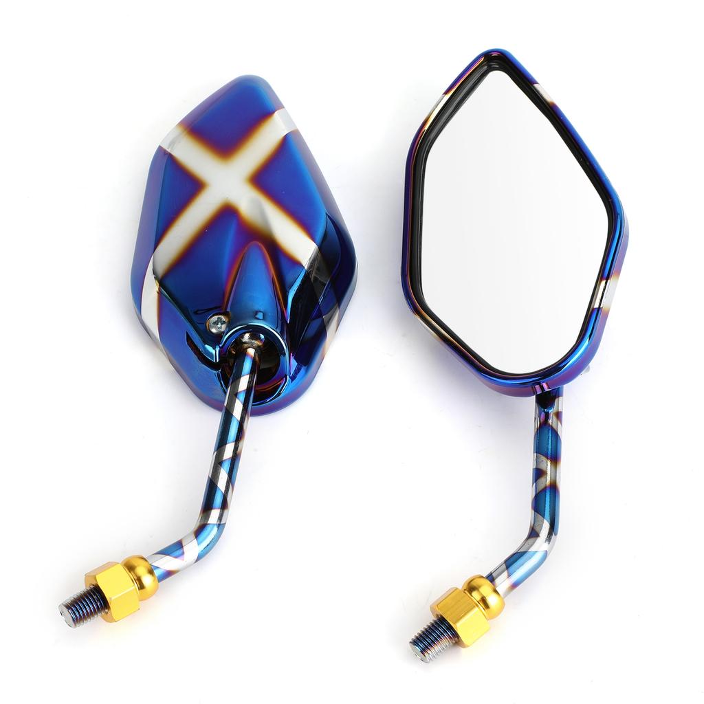 Rückspiegel Seitenspiegel 10mm M10 für Motorrad Roller Cruiser Chopper Sportbike