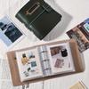 Photo Album Storage, Retro Leather Mini Polaroid Photo Album, Couple's Memory Book, 1-Pocket 3-Inch Travel Card Holder