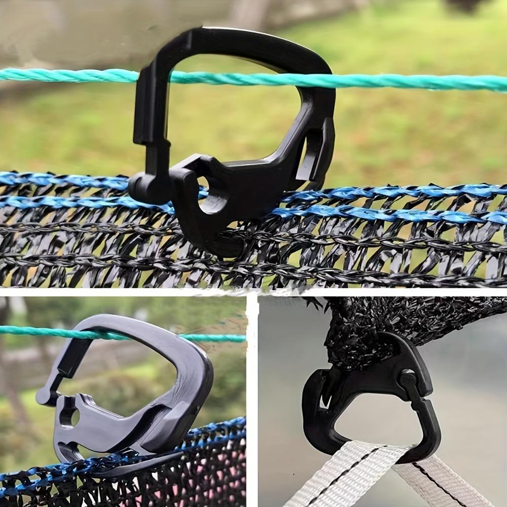 10pcs Premium Shade Net Clips - Durable Plastic Holder Fasteners with Expandable Design for Sunshade Agriculture - Easy to Use, Weather-Resistant,