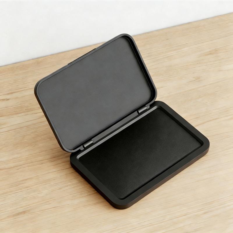Multifunctional Business Stamp Inkpad Portable Fingerprint Inks Pad Quick Drying for Financial Contract Checks Document