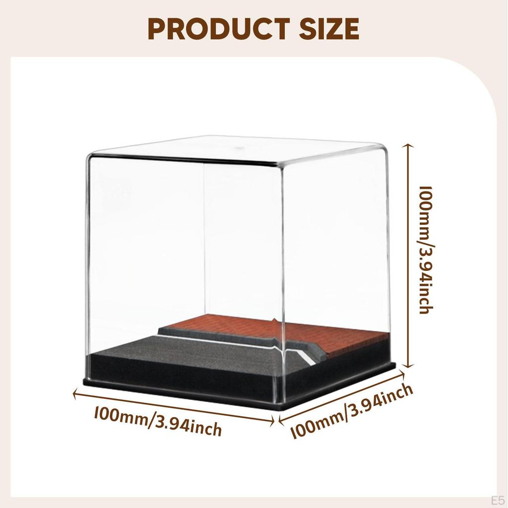 1/64 Diecast Car Display Case Parking Scene DIY Diorama Acrylic Dustproof Cover Showcase for