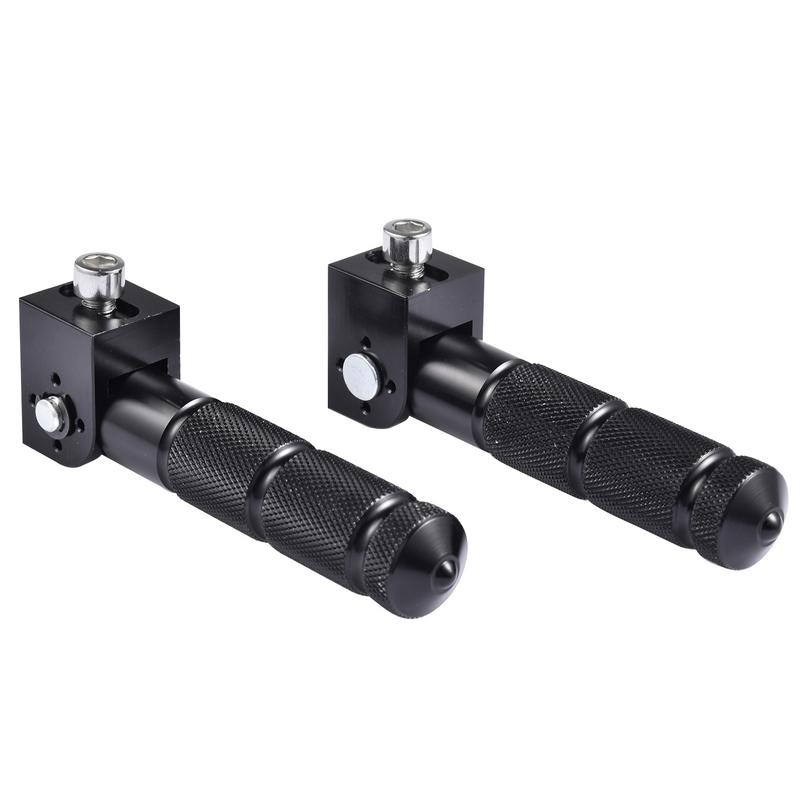 8MM Universal Folding Rear Passenger Footpegs Motorcycle Foot Rest Pegs Pedal Rearset Footrest Pad Set Motor Scooter Accessory