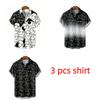 Fashion Cartoon Animal Sheep Printing Shirt Hawaiian Beach Vacation Clothing Men's Street Style Shirt Daily Men's and Women's Shirt