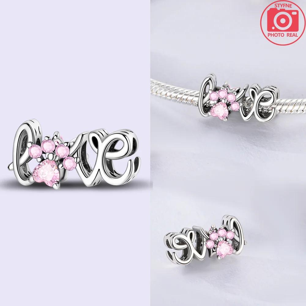 Original Copper Dragon Firefly Butterfly Puppy Heart Plane Travel Charms Beads Fit Bracelet Zircon For Women Gift