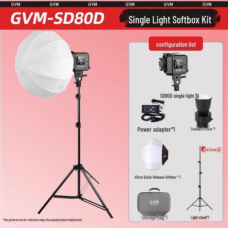 GVM SD80D Portable RGB Bi-Color LED Video Fill Light