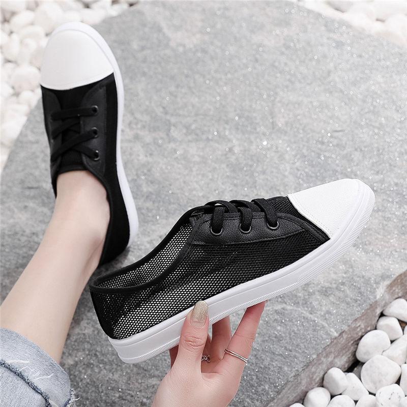 Fashion Flat Mesh Breathable Shoes for Women Summer Casual Slip On Stylish Original Sale Walking Light Designer Luxury 39 Woman Footwear