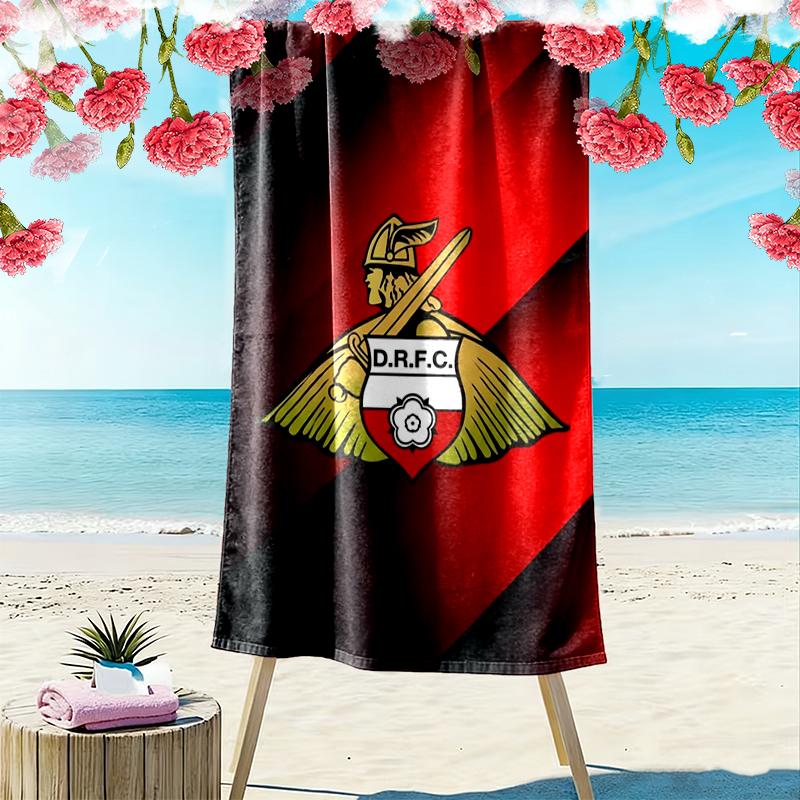 Doncaster Rovers Football Club Print Beach Towel Large Soft Quick Dry Towel For Beach Camping Swimming
