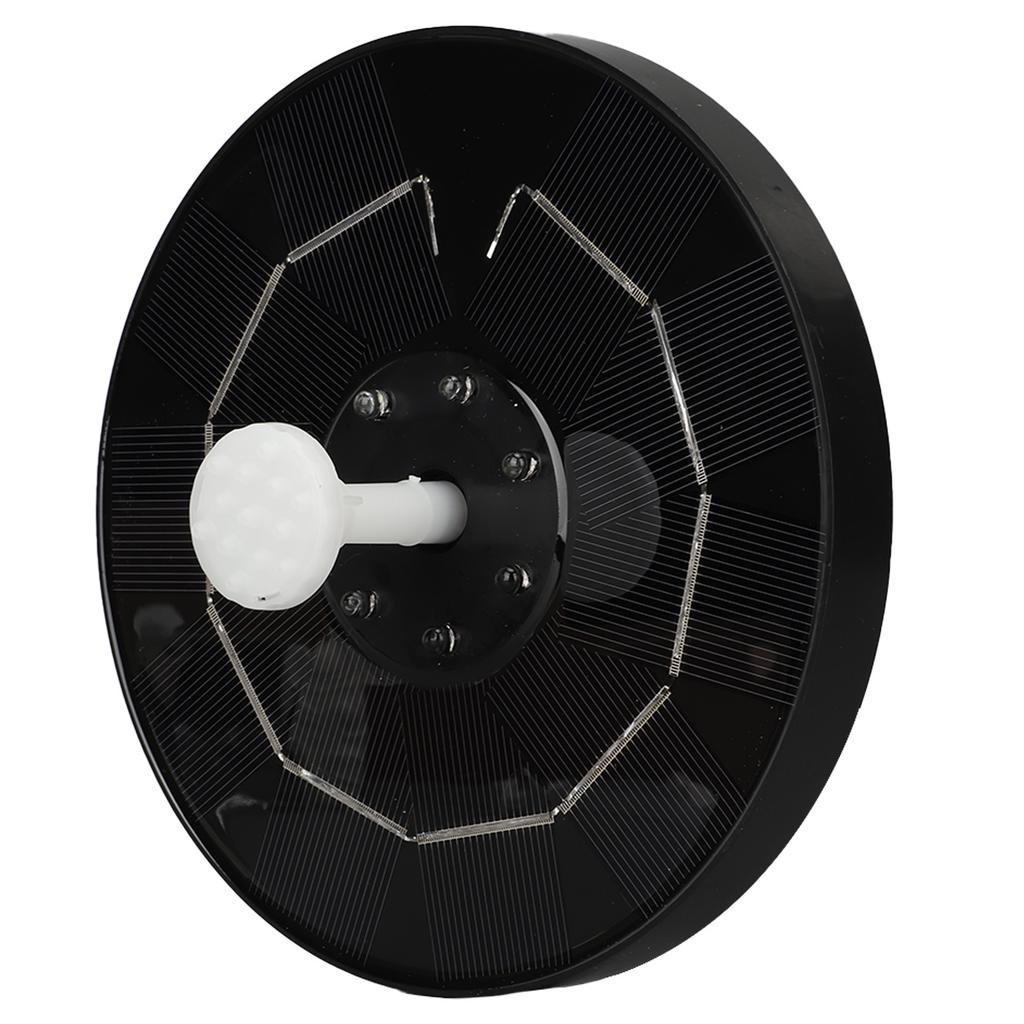 Solar Powered Bird Bath Fountain 3.5W RGB LED Solar Fountain Pump with Colorful LED Lights for Garden Small Pond