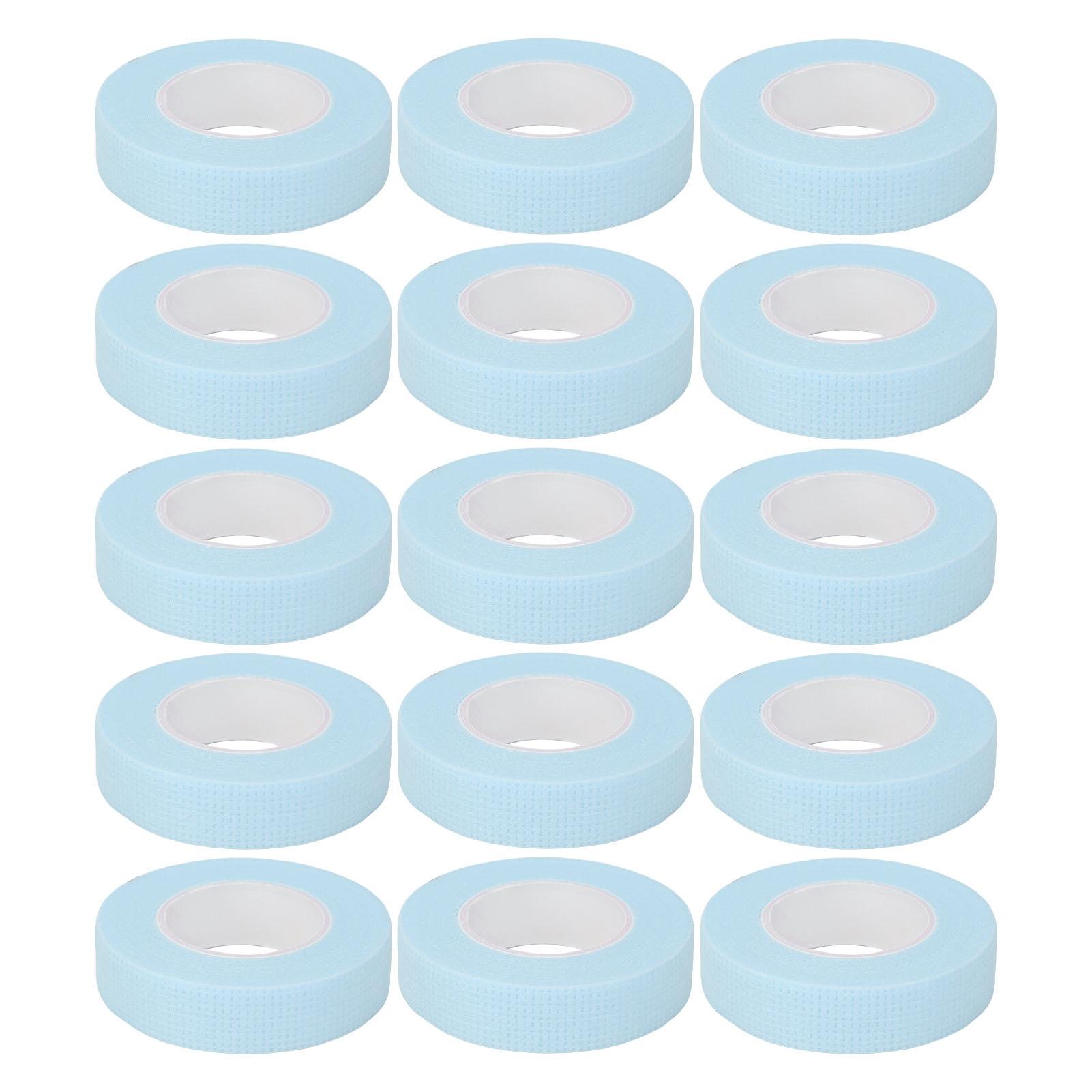 

15pcs Tattoo Aftercare Adhesive Tape Breathable Catheter Fixing Wound Dressing Tape 0.5 Inch X 9.8 Yard Blue