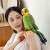 23cm Simulation Plush Toy Parrot Bird Stuffed Animal Doll Cute Children's Birthday Christmas Party Gift Animal Plushie