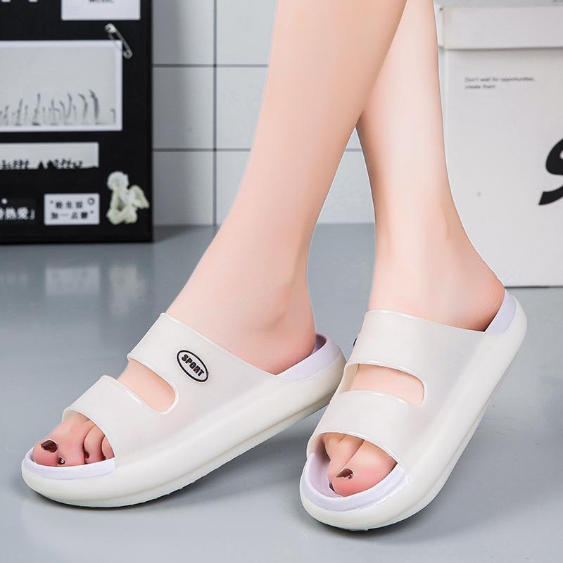 Fashion Women Pink Summer Sandals Rubber Jelly Shoes Non Slip Comfort Women Slipper And Sandal Hot Sale Women Beach Shoes Indoor Slides