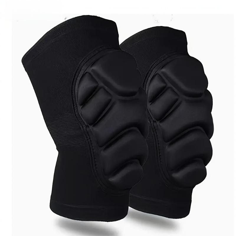 

2PCS EVA Knee Pads for Gym & Work - Ventilated Non-Slip Support for Cycling, CrossFit, Warehouse, Men/Women (Black/Gray) XL