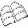 Nicebee 2pcs/set ABS Tail Light Covers Trim Car Styling Rear Lamp Cover for Ford RANGER T6 2012- 2016 (Matte Silver)