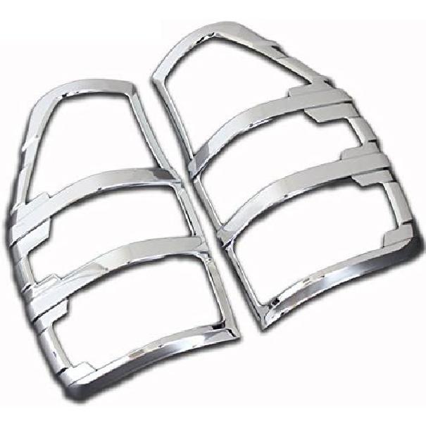 Nicebee 2pcs/set ABS Tail Light Covers Trim Car Styling Rear Lamp Cover for Ford RANGER T6 2012- 2016 (Matte Silver)