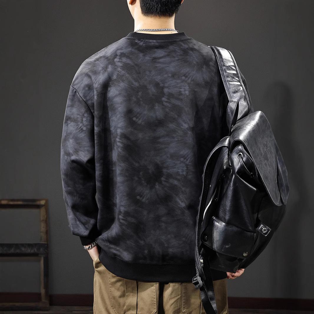 Осенний американский модный брендовый свитер с узором «тай-дай» из стали — фото 3