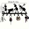 Metal Wall Mount Key Holder Heavy Duty Keychain Organizer Ant Design Entryway Storage Hanger