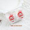 Cute Portable Eye Contacts Case Labubu Cartoon Beauty Pupil Storage Box With Wearing Stick Tweezers Travel Contact Lenses Case