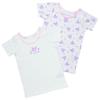 Sanrio Kids Kuromi Size with Name Item Number 149993 Short-Sleeved Undershirts, 2-Pack, Design, 120cm, 100% Cotton, Tag,