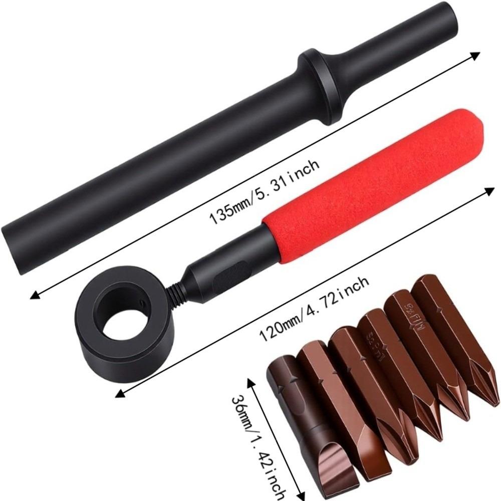 7pcs SL8 SL10 Air Impact Screw Remover PH1 PH2 PH3 PH4 Impact Screwdriver Rusted Screw Removal