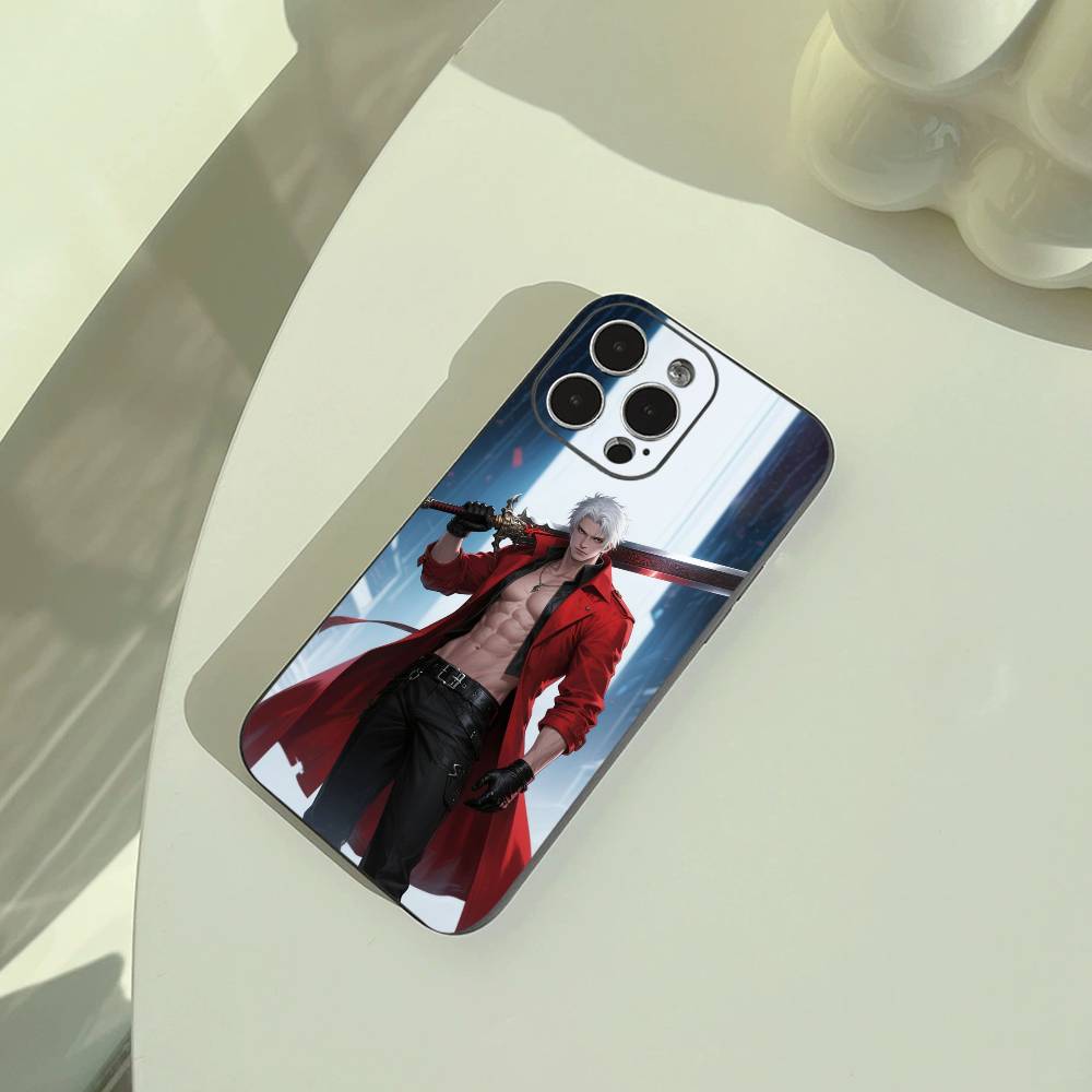 D- Dante Devil May C-Cry 2-  -DMC2 Phone Case For iPhone 17,16,15,14,13,12,11 Pro Max,16Plus,XS Soft Black Cover