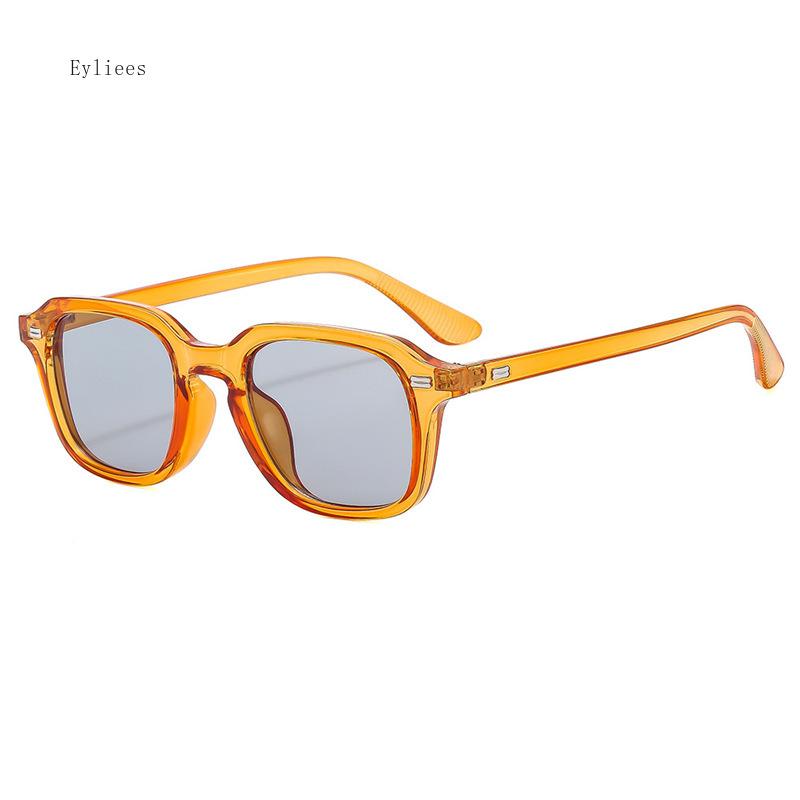 New Elliptical Frame Sunglasses European and American Square Small Frame Minimalist Glasses Fashionable and Versatile
