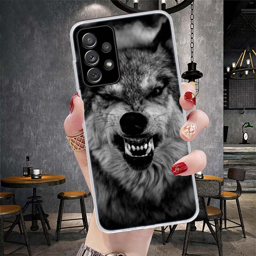 Angry Animal Wolf Fierce Soft Phone Case For Samsung Galaxy S22 S23 S24 S25 Edge S26 Ultra S20 FE S21 Plus + Fundas Coque Galaxy