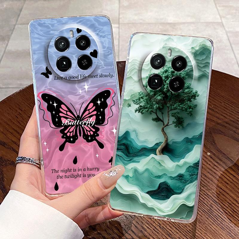 Jelly Casing For Realme GT5 Pro (240W) Funda Capa Clear Silicone Soft TPU Back Cover Cute Cat Rabbit Heart Protective Case Coque