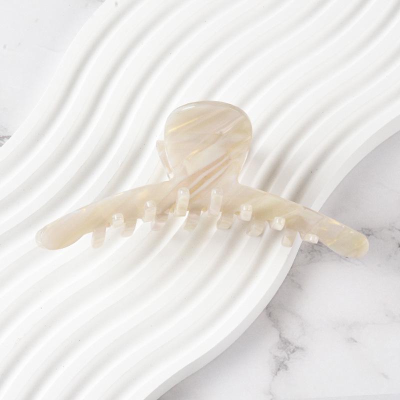 Elegant Multi-Color Acetate Hair Clip - Jelly Shark Grip for Women